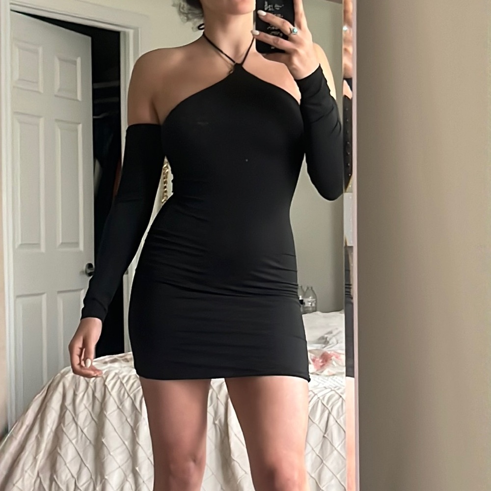 Princess Polly black halter dress